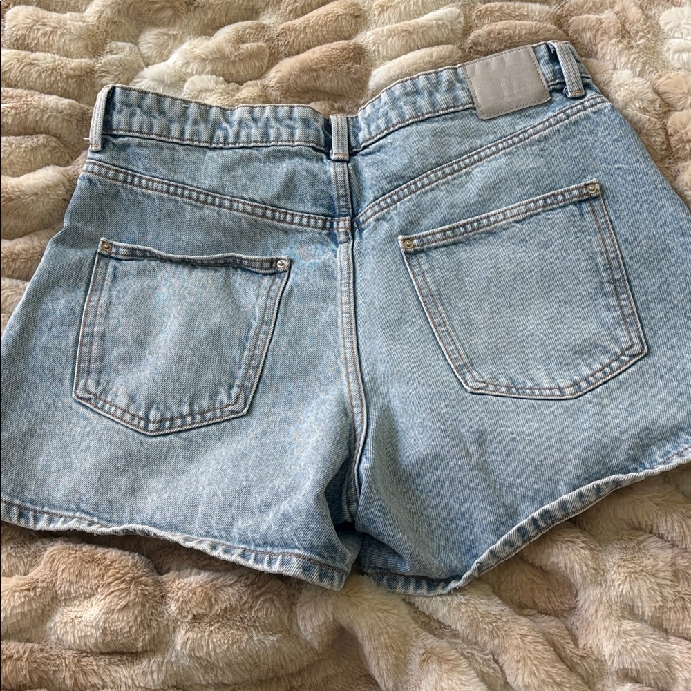 Zara Light Blue Denim Jean Shorts - Picture 2 of 2
